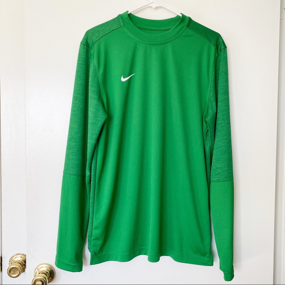 Nike Dri-Fit Long Sleeve T-Shirt Tee Irish Green M